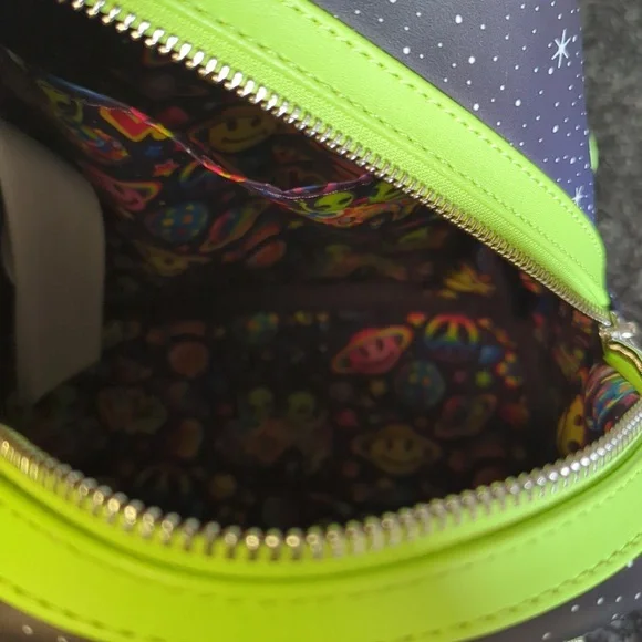 Lisa Frank Alien Loungefly Bag Zoomer And Zorbit - Picture 8 of 11